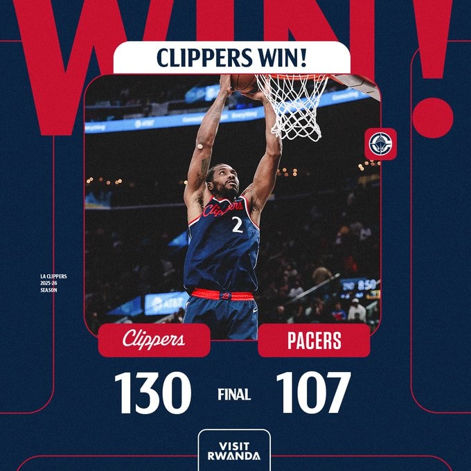 PG模拟器-快船发布赢球海报庆祝胜利:伦纳德举火烧天成为主角