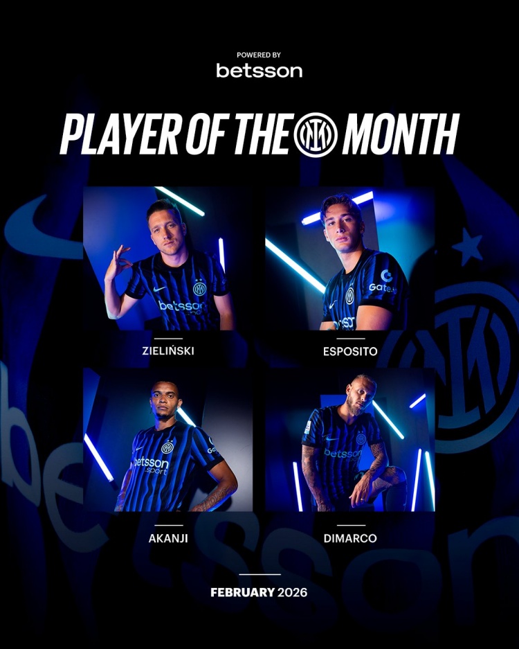 PG试玩-国米2月最佳球员候选:泽林斯基、埃斯波西托、阿坎吉、迪马尔科